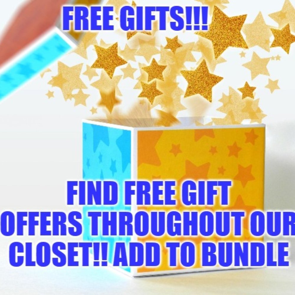 FREE GIFTS W PURCHASE! Across the entire closet!